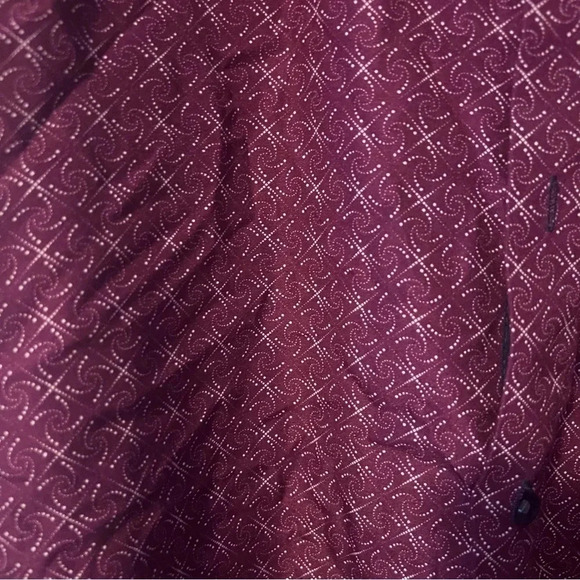 Silver Stone Modern Fit Button Down Shirt Patterned Dress Shirt Size M - Picture 3 of 6